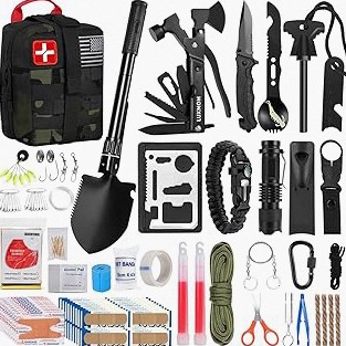 First Aid Kit for Car Home Travel Camping, 350pcs Compact Waterproof Hard Case, Public Emergency Must Have Survival Kits - Perfect for Businesses, Boat, Hiking, Vehicles, Sports (PUMIER) product image