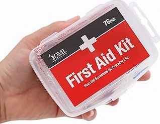 Large Pro First Aid Kit for Car, Travel & Home - Emergency Kit for Hiking, Camping, Backpacking and Outdoors - Includes Zip Stitch Wound Closure Strips product image