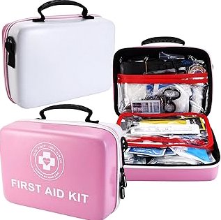 First Aid Bag Empty,Mini First Aid Pouch Empty,Mini First Aid Kit Bulk,Zipper Pouches for Emergency,Travel and Outdoor (Red 12 Pack, 4.3 * 6.3 inch) product image