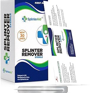 Painless Splinter Removal Kit (30-Pack) | Pull Out Splinters Fast & Easy | Compact First Aid for Home, Travel & Camping | Great for Hiking, Woodworking & Outdoors | No Tweezers Needed product image