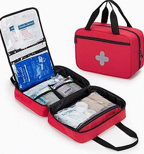 First Aid Kit - 368pcs Waterproof Compact Portable Hard Case - Ideal for Home, Car, Travel, Businesses, Hiking, Vehicle, Boat, Office, Survival - Public Must Have Emergency Kit, Camping Essentials product image