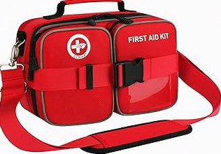 Large First Aid Kit for Business- Plastic Wall Mounted First Aid Box,Hard Case First Aid Kit, Emergency Kit for Car,Home,Offices - 408 Piece product image
